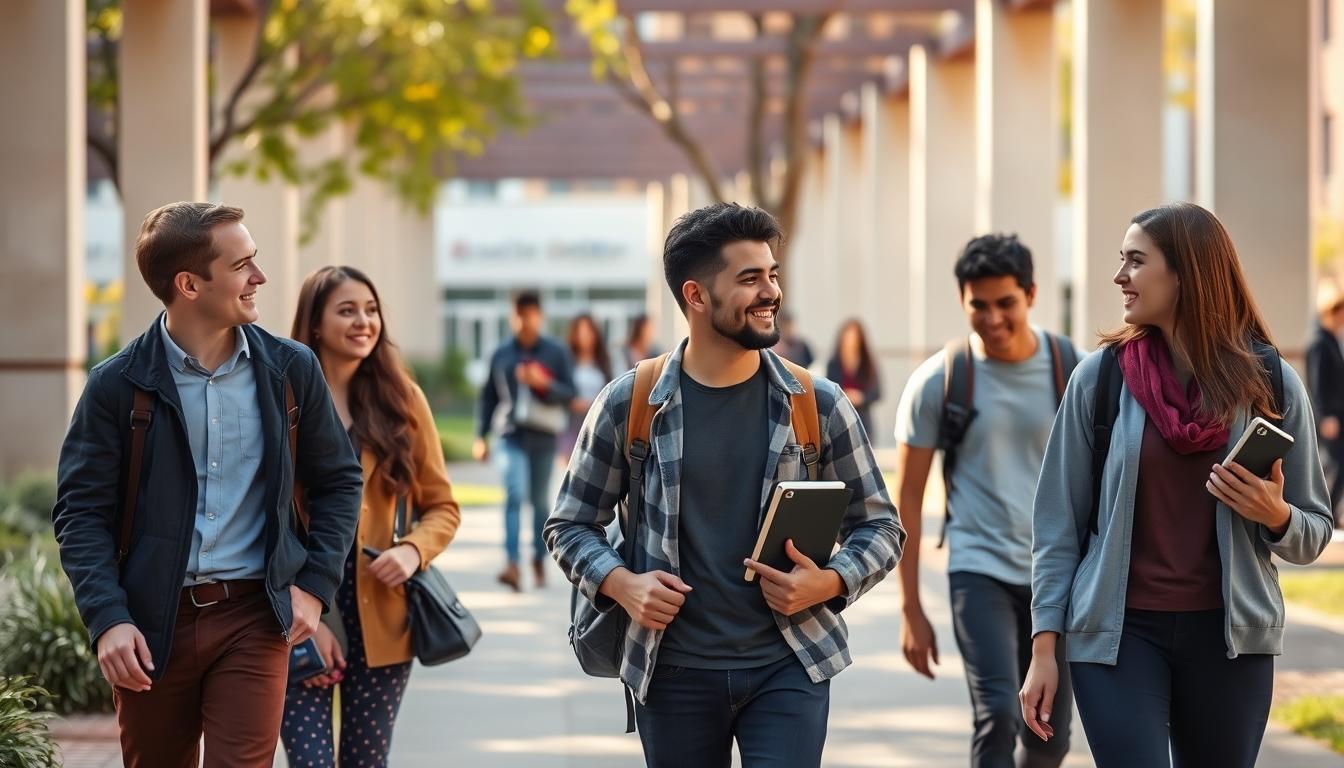 Students working in research laboratory