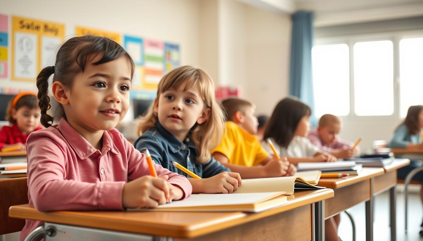 Student using learning strategies while studying